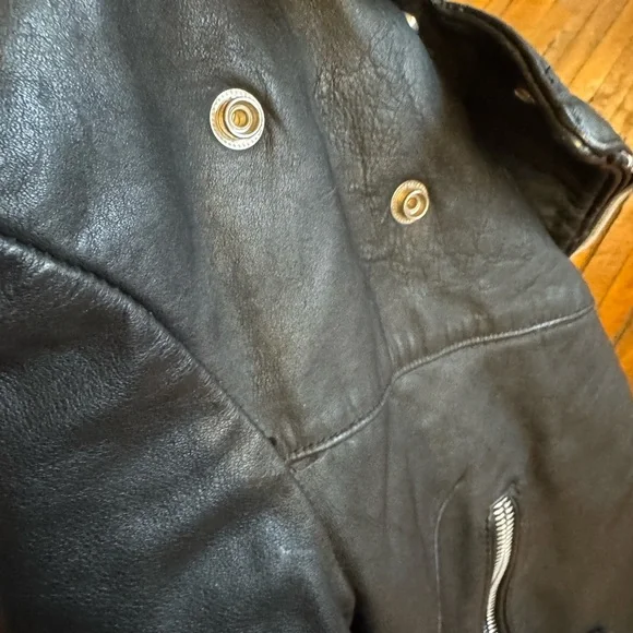 Harley-Davidson Black Leather Motorcycle Jacket - Picture 2 of 9